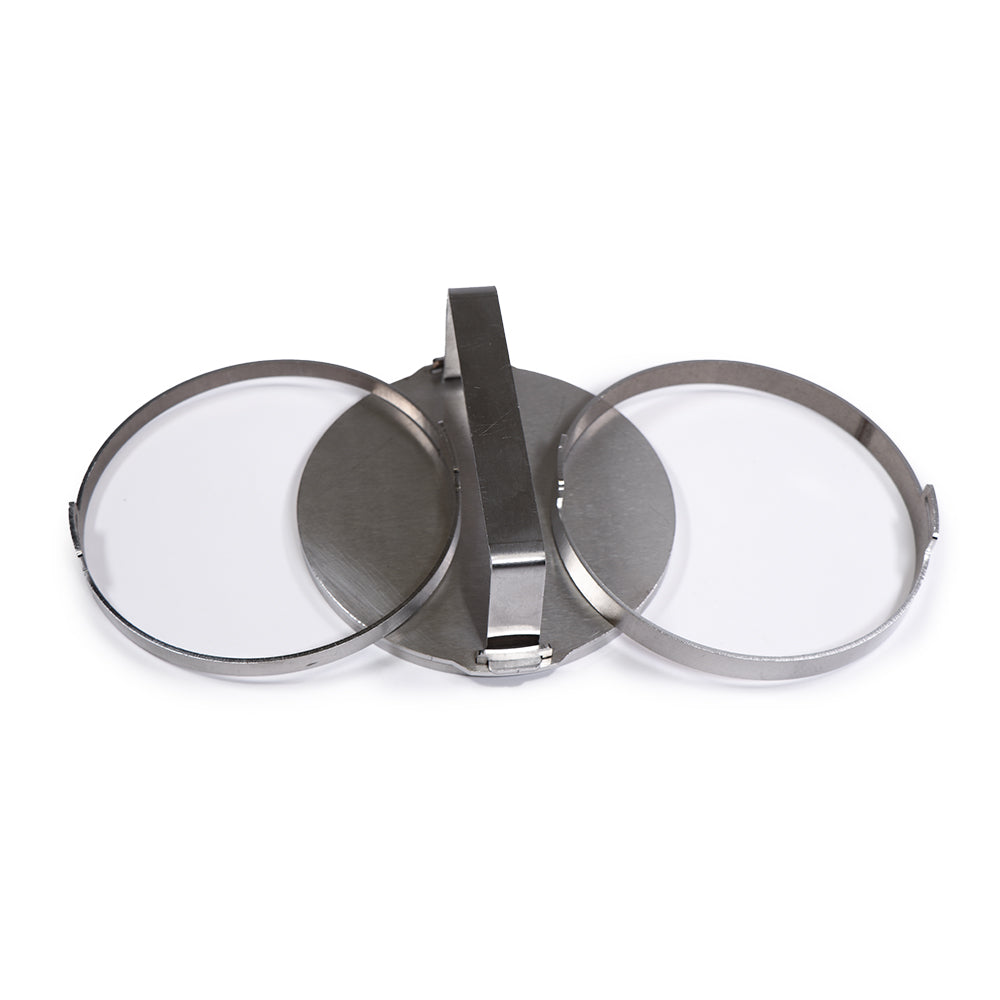 Craycort Burger Patty Smasher, Adjustable Stainless Steel Patty Press with 3 Ring Inserts for Smashburgers