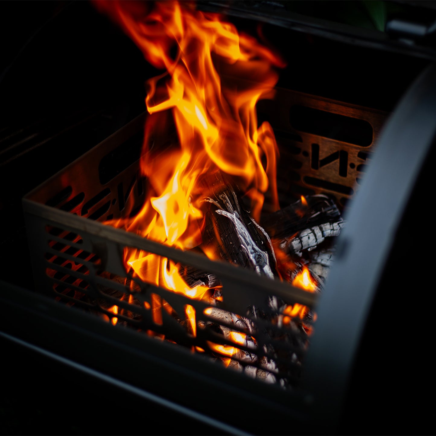 Slow 'N Sear Offset Smoker Charcoal Basket + Water Wall - Moveable Grill Water Reservoir Pan