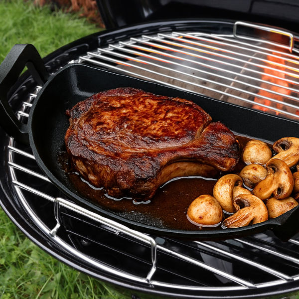 Drip 'N Griddle Pan - 18" Cast Iron