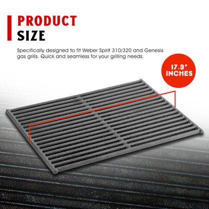 Pre seasoned Cast Iron Cooking Grates for Spirit® 310/320-Genesis® B/C Gas Grills (Set of 2)