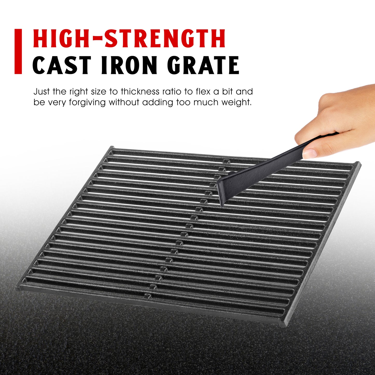Pre seasoned Cast Iron Cooking Grates for Spirit® 310/320-Genesis® B/C Gas Grills (Set of 2)