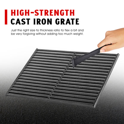 Pre seasoned Cast Iron Cooking Grates for Spirit® 310/320-Genesis® B/C Gas Grills (Set of 2)