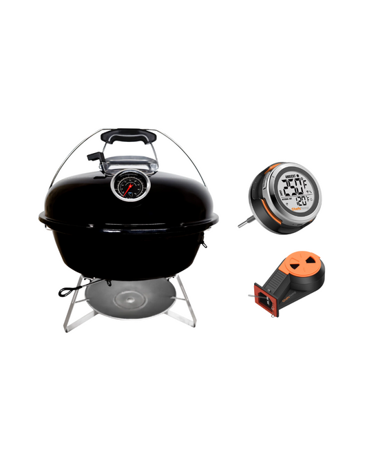 Slow ‘N Sear® Home 'N Roam Travel Kettle + ChefsTemp Ultimate BBQ Bundle
