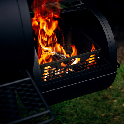 Slow 'N Sear Offset Smoker Charcoal Basket + Water Wall - Moveable Grill Water Reservoir Pan